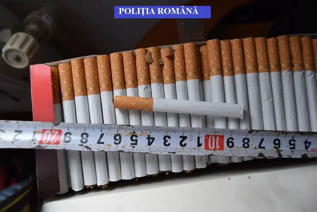 Țigarete de contrabandă confiscate la Țăndărei