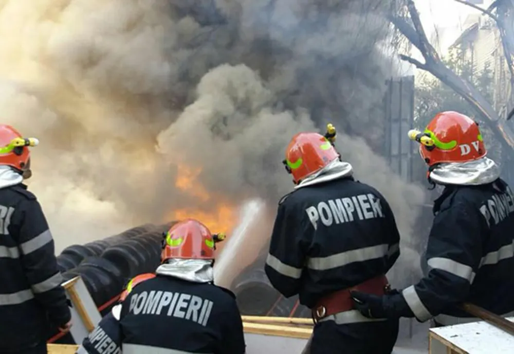 Incendiu violent în Ograda. Hală de producție făcută scrum