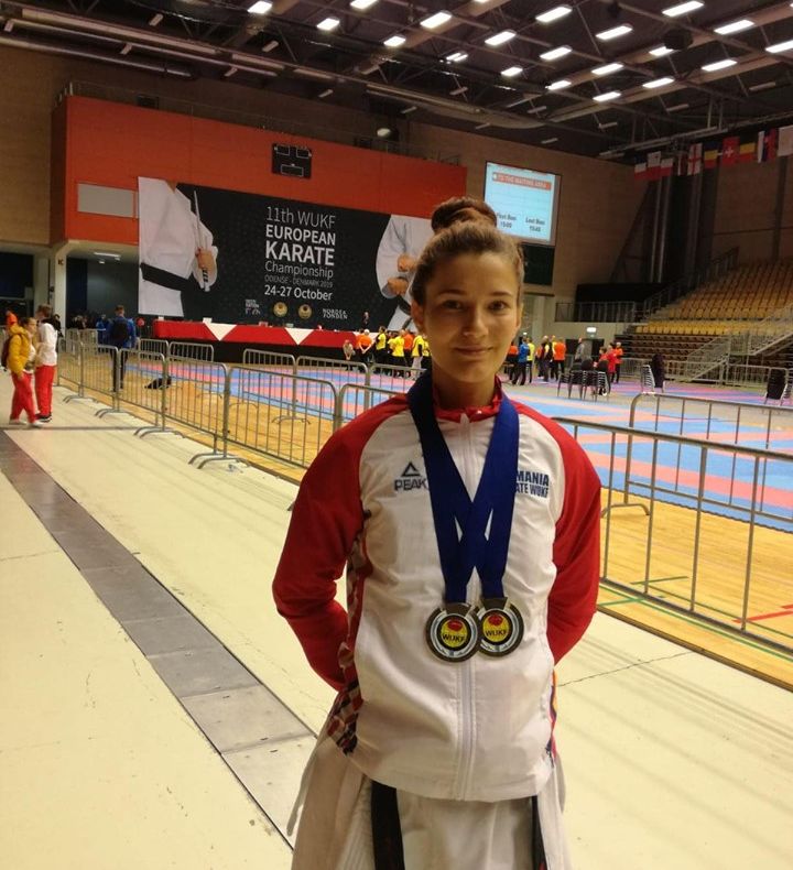 Diana Gheorghe, campioană europenă la KATA și vicecampioană europeană la KUMITE