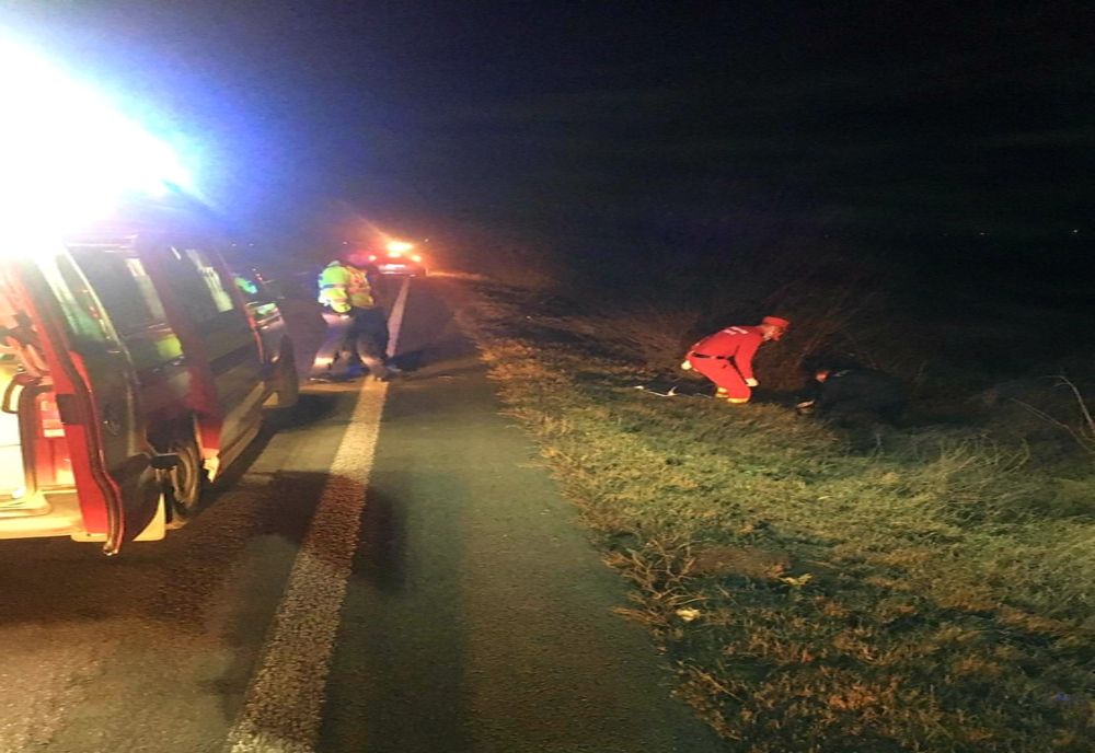 FOTO| Accident mortal. Pieton spulberat de un taximetrist