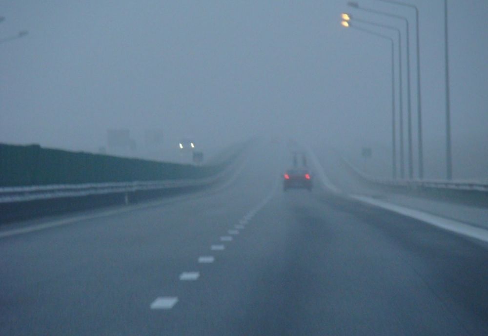 Trafic în condiții de CEAȚĂ pe Autostrada A2 București-Constanța