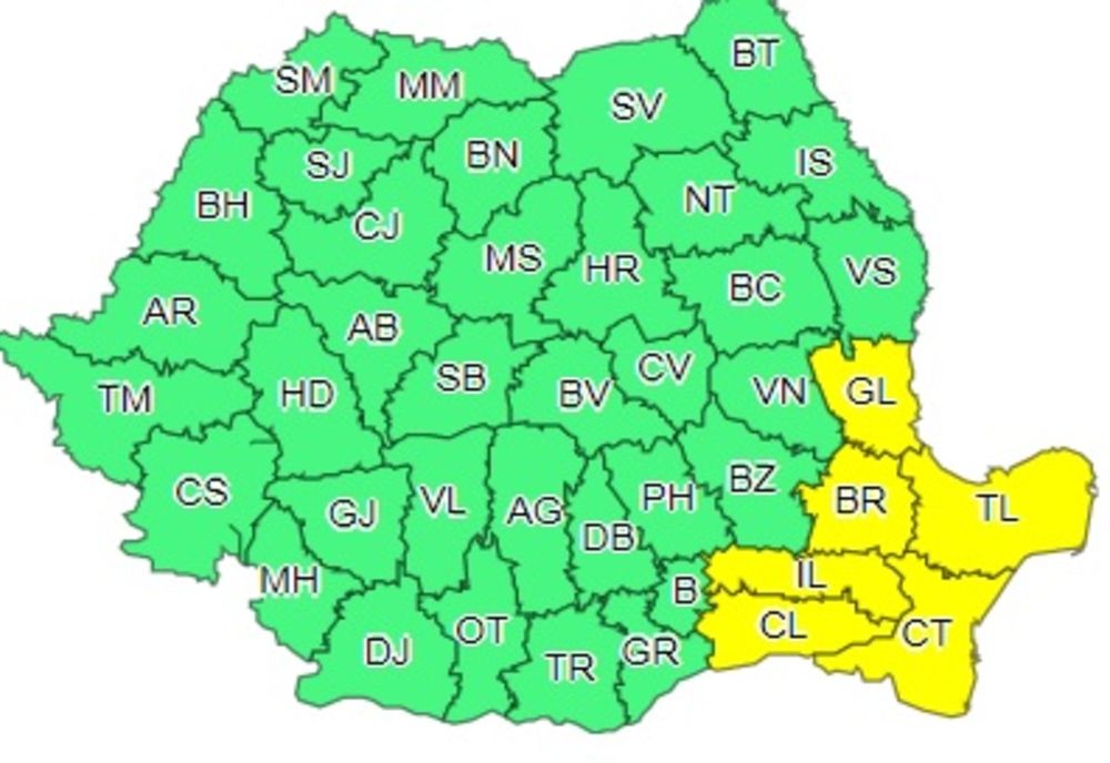 Alertă meteo de ploi