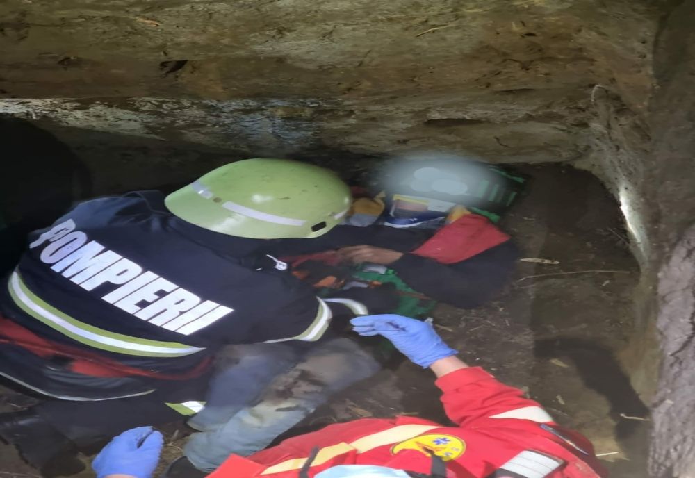 Salvat în ultimul moment de pompieri