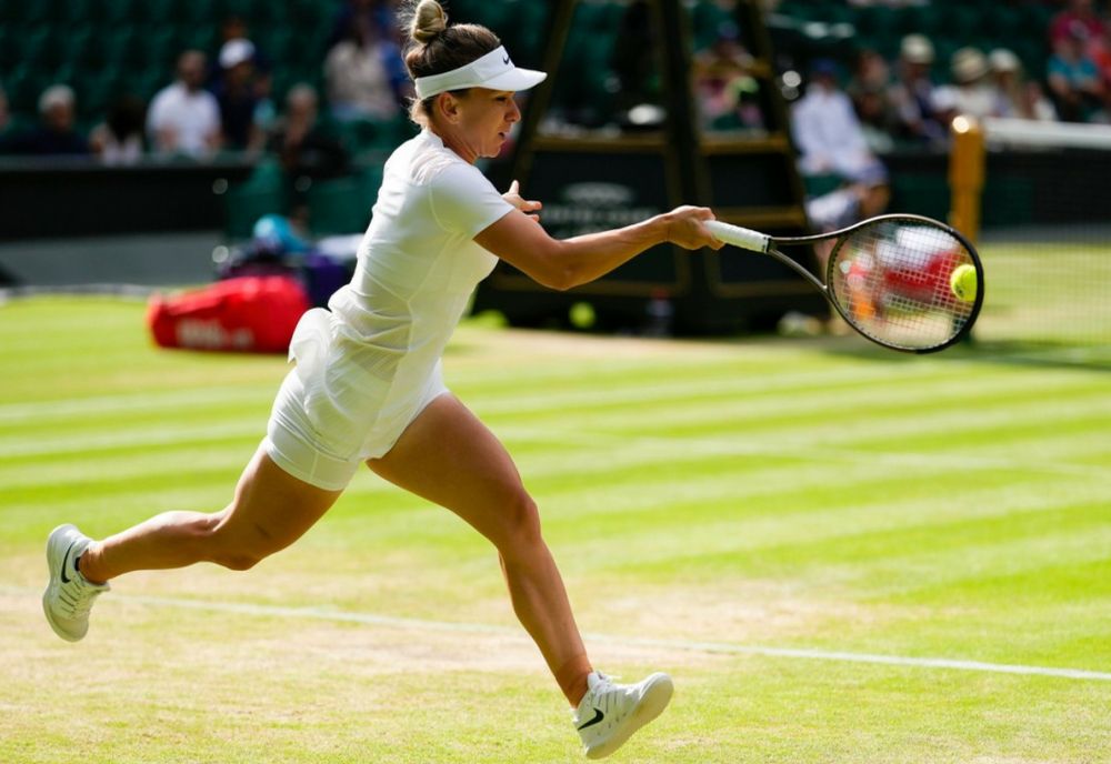 "Sunt mulțumită de cum joc, în fiecare zi e mai bine." Simona Halep, în sferturi la Wimbledon