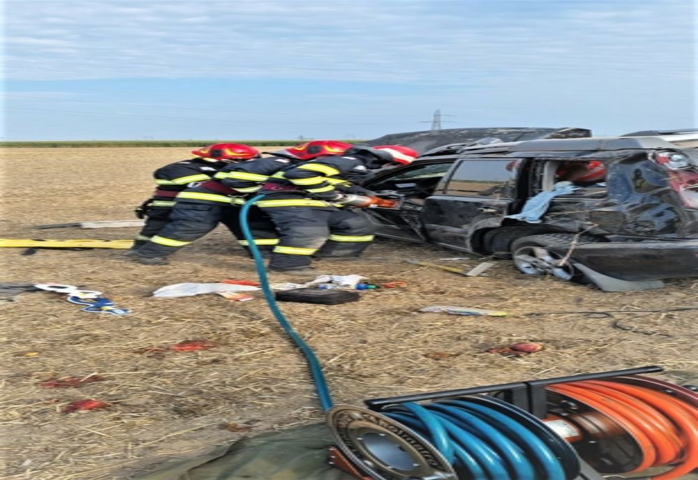 Mașină răsturnată la Gura Ialomiței, O persoană încarcerată