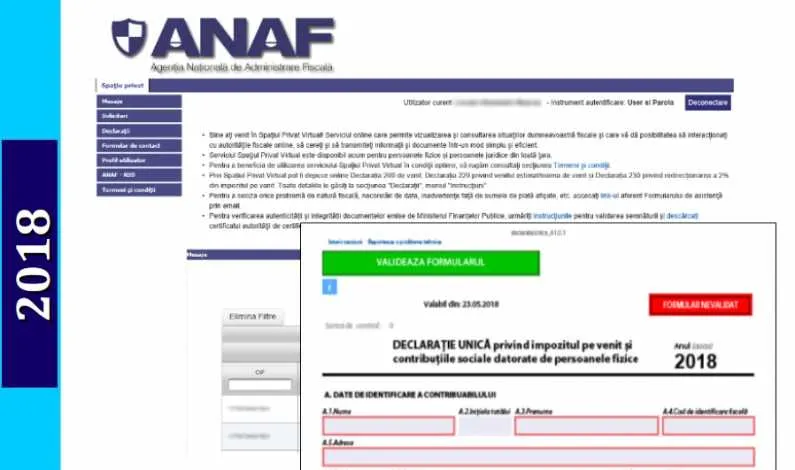 Ghid ANAF pentru declaratia unica