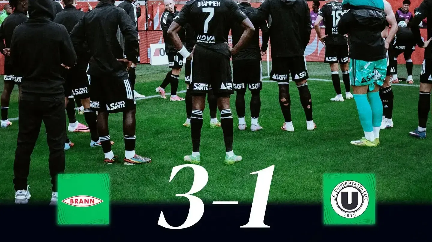 Universitatea Cluj, eliminată de Brann