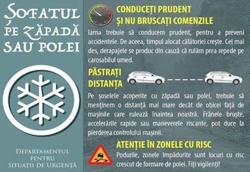 Cod Roșu de fenomene meteo periculoase: A fost convocat Comandamentul Județean pentru Situații de Urgență Ialomița