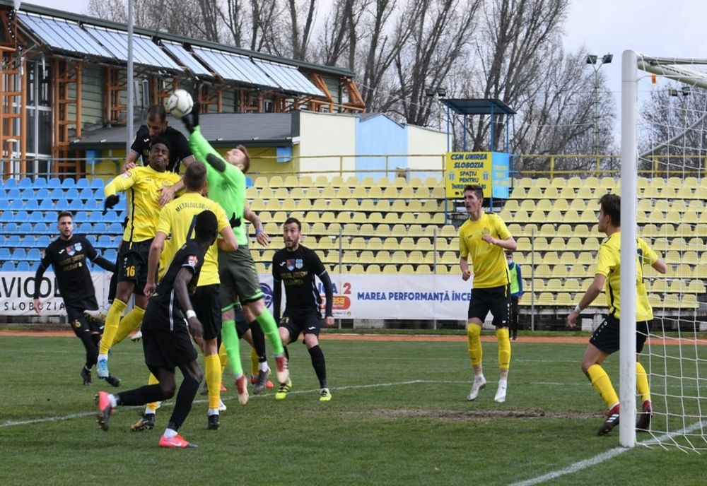 Unirea Slobozia pierde în prelungiri, meciul cu Metaloglobus