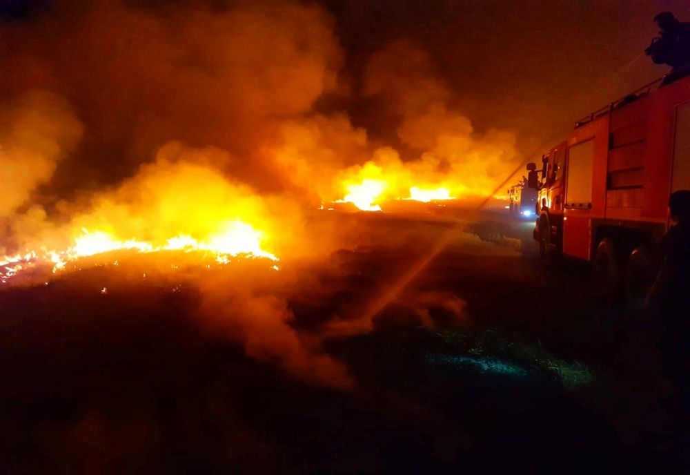 Incendiu violent la Drăgoiești