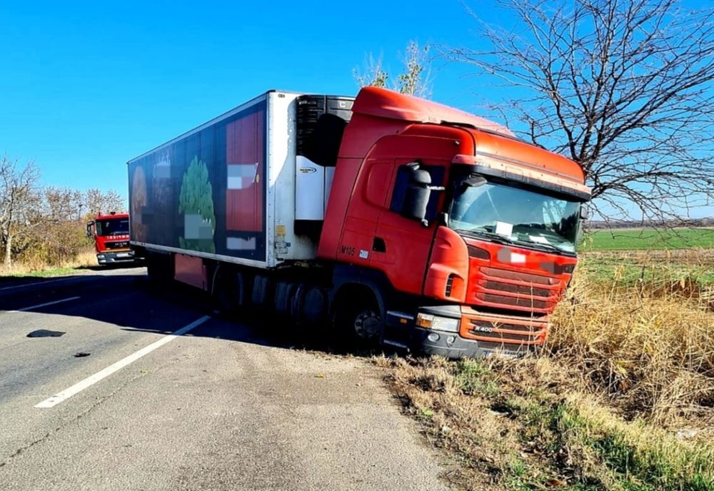 Trafic blocat pe  pe DN2A - E60