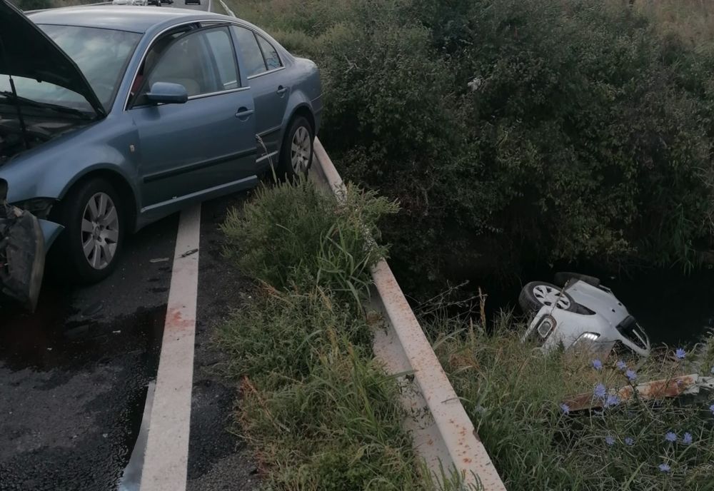 Tragedie evitată pe DN2A. Două persoane au ajuns la spital