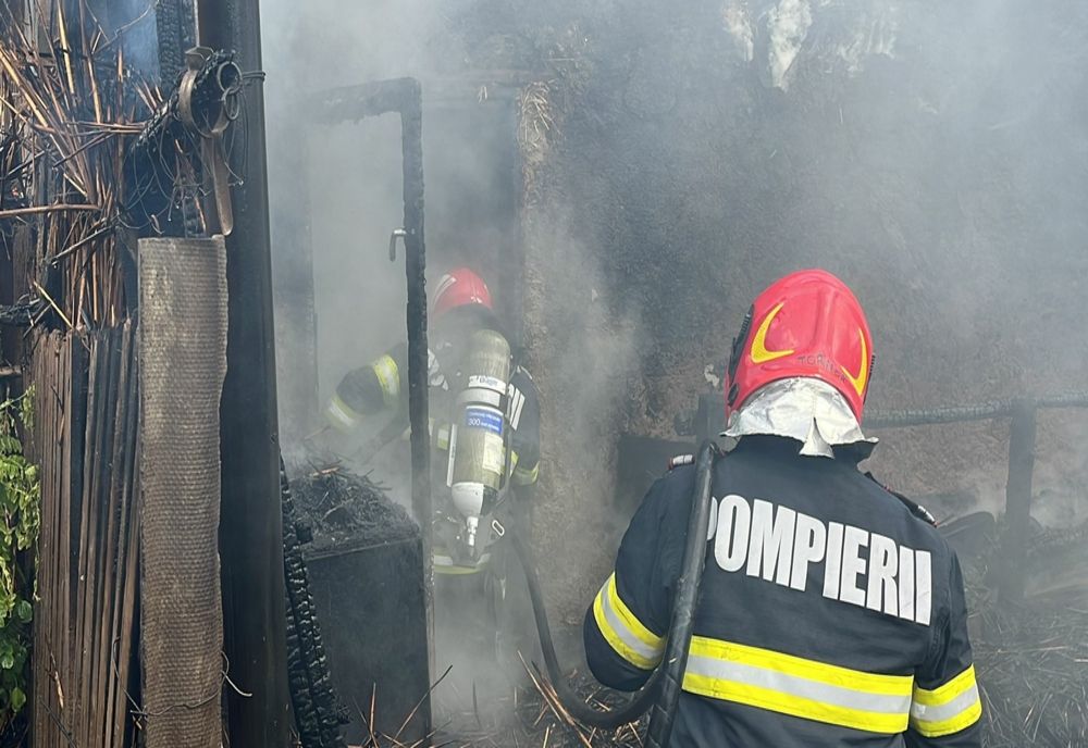 Incendiu la o societate de dezmembrări auto