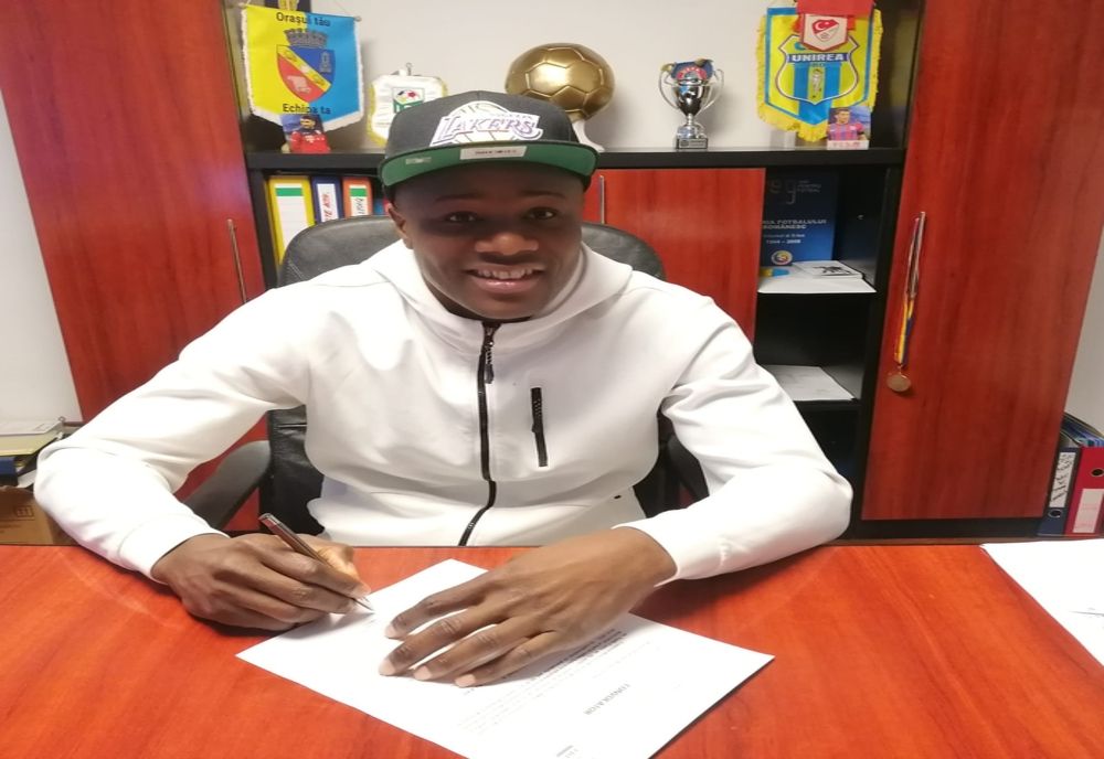FOTO| Unirea Slobozia și-a luat atacant nigerian