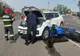 Accident șocant între o motocicletă și un autoturism