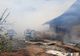 FOTO Incendiu puternic, casă distrusă de flăcări